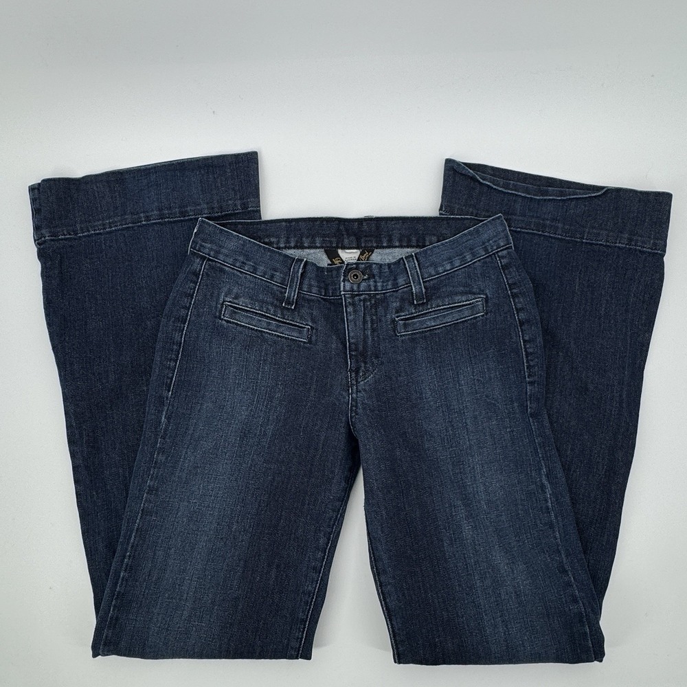 Vintage Lucky Brand Womens 28x33 90's Y2K Low Rise Flared Wide Leg Denim Jeans 6